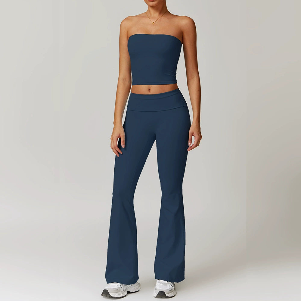 Fall and Winter Brushed Back Yoga Clothes Suit