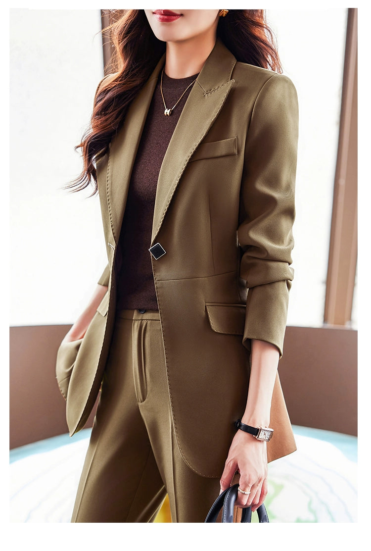 Coat Women's Red Work Clothes Suit Jacket