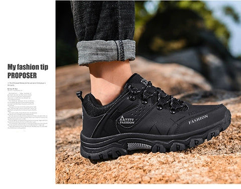 Labor Protection Men's Shoes Men Work Waterproof, Non-Slip, Wear-Resistant Sports Casual Shoes Plus Size Hiking Autumn Breathable Shoes
