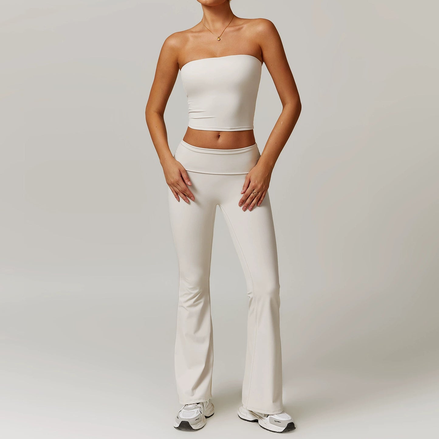 Fall and Winter Brushed Back Yoga Clothes Suit