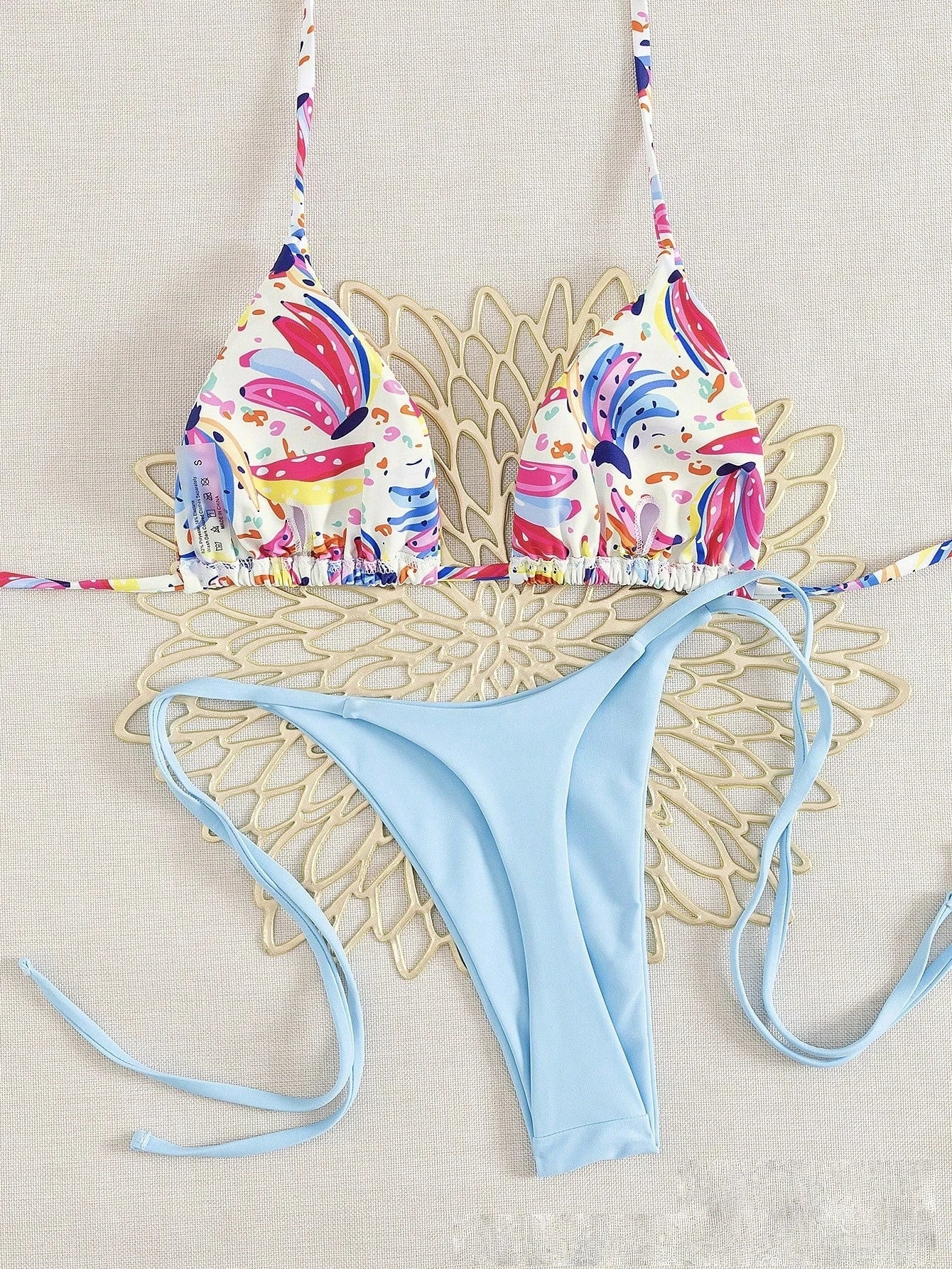 Bikini Print Swimsuit Beach Sexy Ladies Swimwear Seaside Vacation