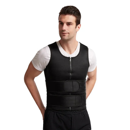 Body Shaper Mens Waist Corset Slimming Belt Belly Underwear Fat Burner Chest Abdominal Binder Sweating Man Reductive Girdle