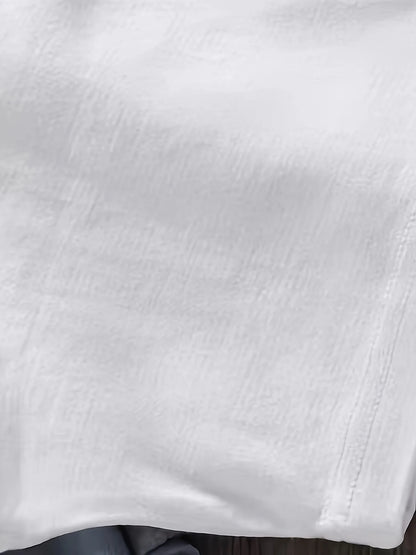 Summer men's 100% pure cotton casual loose fit plus size London England pattern printed round neck short sleeved T-shirt top