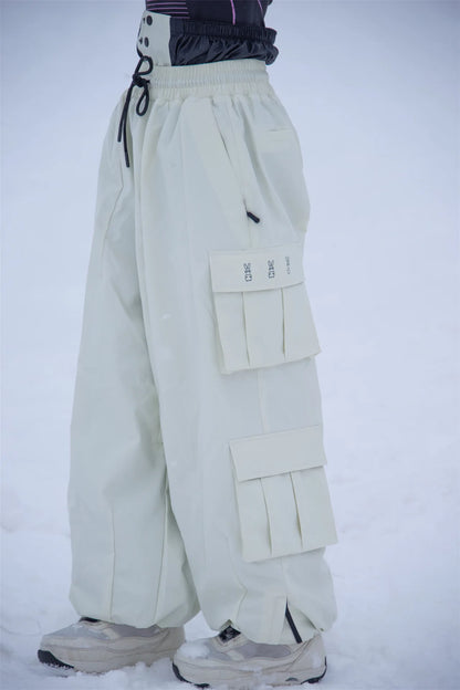 Oversize Winter Ski Pants 3L Snowboard Pant Thicken Thermal Waterproof Breathable Outdoor Sports Warm Women's Men's Ski Trousers
