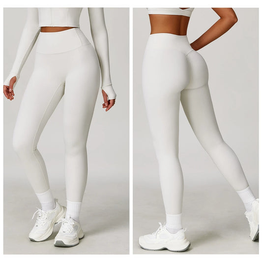 Butt Lifting Running Leggings Women 2025 High Waist Quick-Dry Naked Feel Yoga Pants Tummy Control Outdoor Workout Tights for Gym