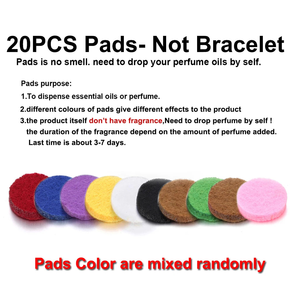 Essential Oil Diffuser Aromatherapy Bracelet Aroma Diffuser Bracelets Adjustable Chain Scent Perfume Locket Bracelet Women Men