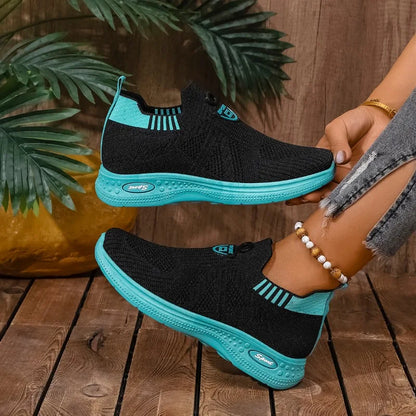 Ladies Shoes 2025 Fashion Slip-on Women's Vulcanize Shoes New Color Matching Breathable Hot Sale Light Comfortable Casual Shoes