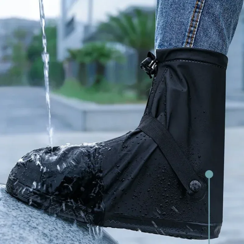 Waterproof Rain Boot Covers Reusable Non-Slip Cycling Hiking Shoe Protectors Rain Snow Wet Sand Overshoes Pants Protectors