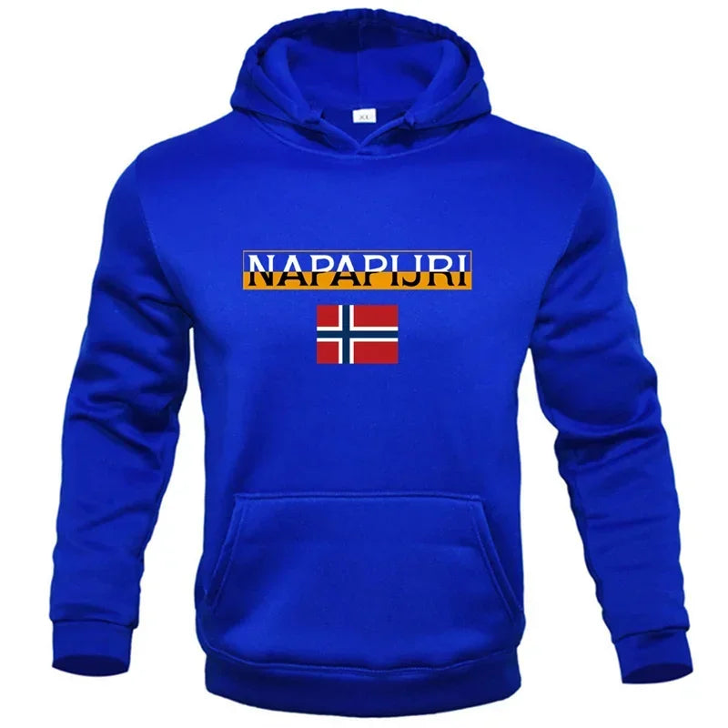 New Men's Fashion Brand Printed Hoodie Sportswear Multi functional Sports and Leisure Loose Hoodie Fashionable and Comfortable