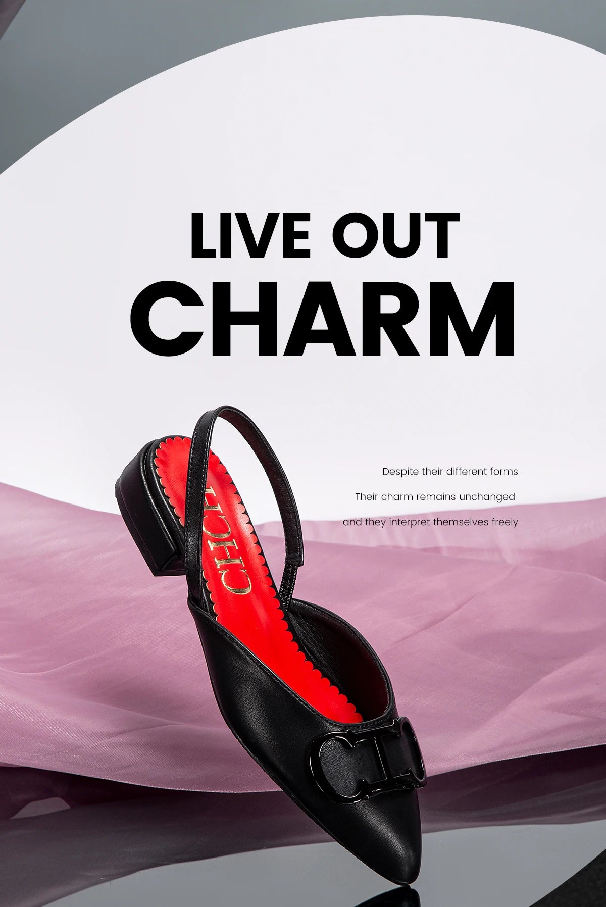 CHCH Women's Sandals 2024 New Black Pointed Flat bottomed loafers Simple Black Business Women's Shoes