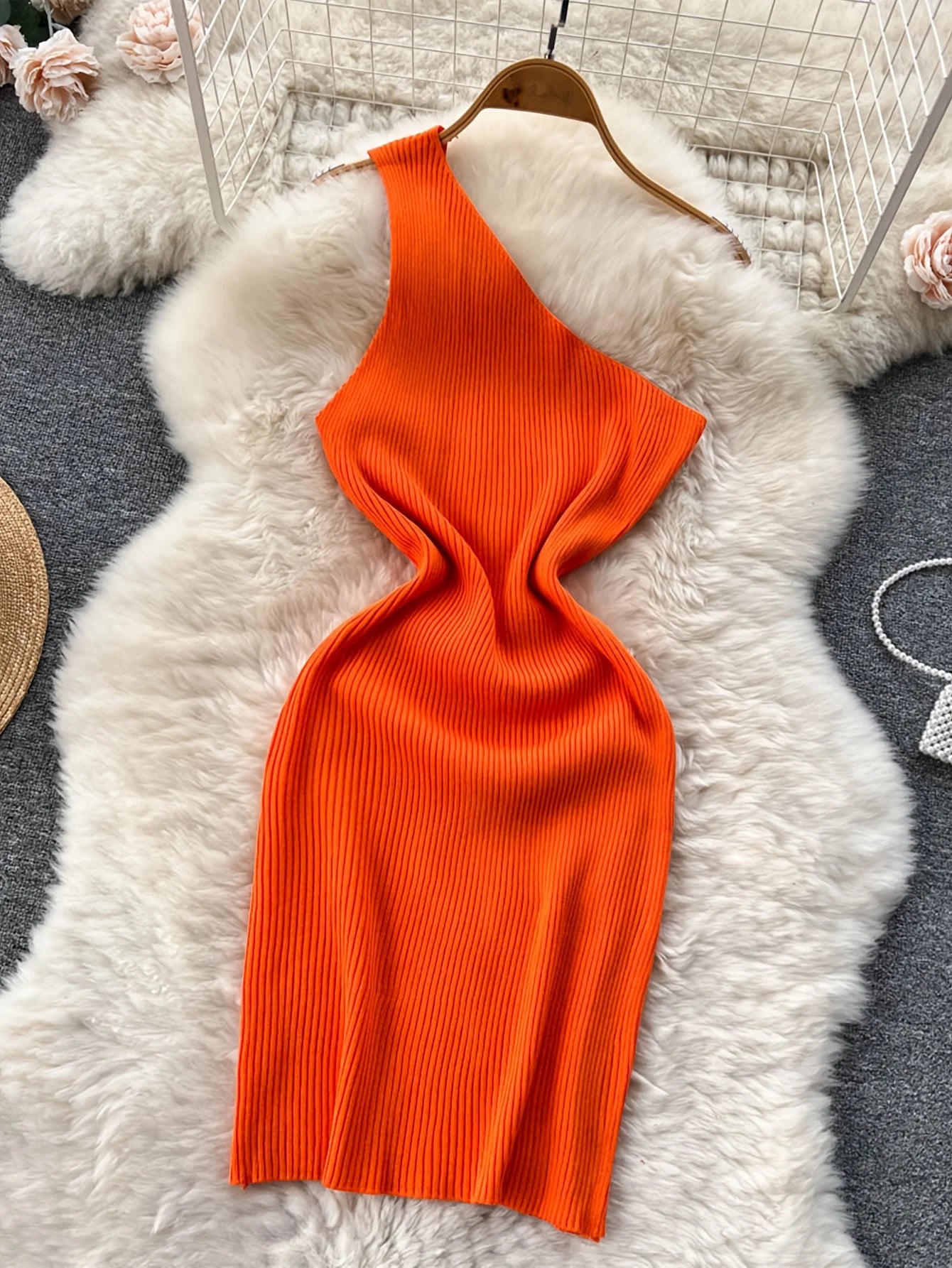 Solid New Chic Fashion Sexy Package Hips Mini Dress Women Summer Slim Elastic Knitted Party Dress Streetwear Lady Outfits