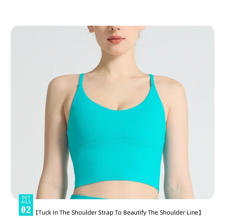 2-piece Yoga Suit Women Sportswear Fitness Set Cross back Yoga Tops A High Waist Leggings Pilates Fitness Sports Clothing👚👚