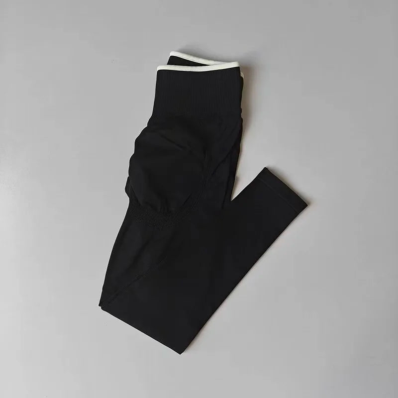 Peach Butt Yoga Pants, High-Waisted Butt-Lifting Fitness Pants for Women, Highly Elastic Quick-Drying Tight Leggings for Workout