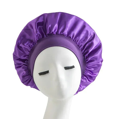 Bonnet Satin Sleeping Hat Hair Night Sleep Cap Head Cover Shower Caps for Bath and Sauna Bathing Shower Caps Bathroom Products