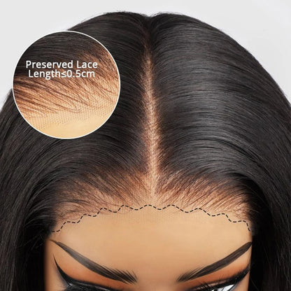 Pre Cut Glueless Wig Human Hair 13x6 HD Lace Frontal Wig Straight 7x5 HD Lace Closure Wigs For Women Preplucked 250% 36 40 Inch