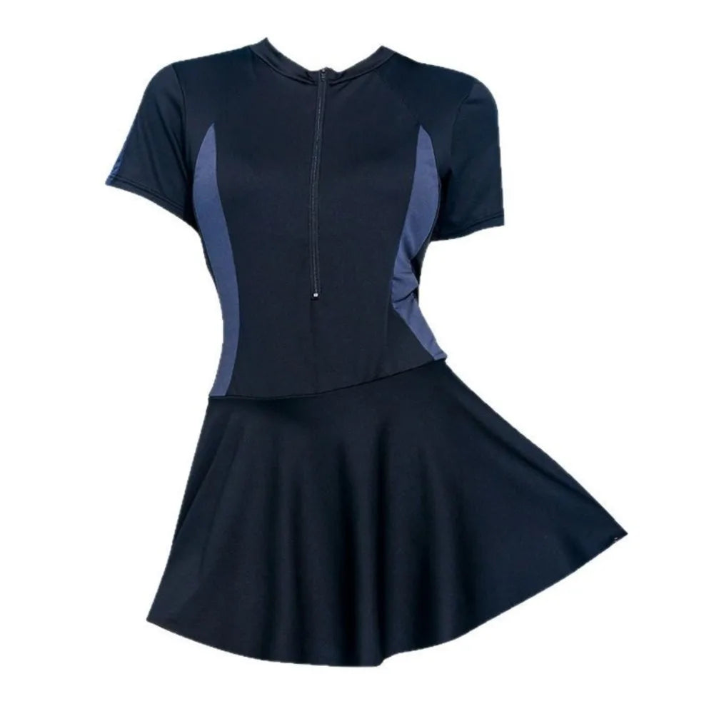 Conservative Swimsuits women's skirt-style Sportswear Slim And Simple Spring women's Racing Swimming Swimsuits