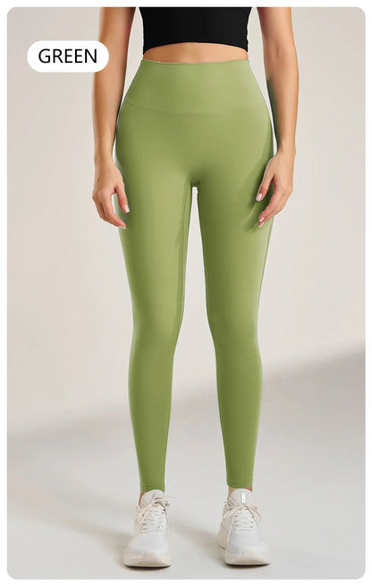 Yoga Leggings Pants Trousers Women's Quick Dry Sports Leggings High Waisted Fitness Pants Stretch Peach Butt Gym Clothing