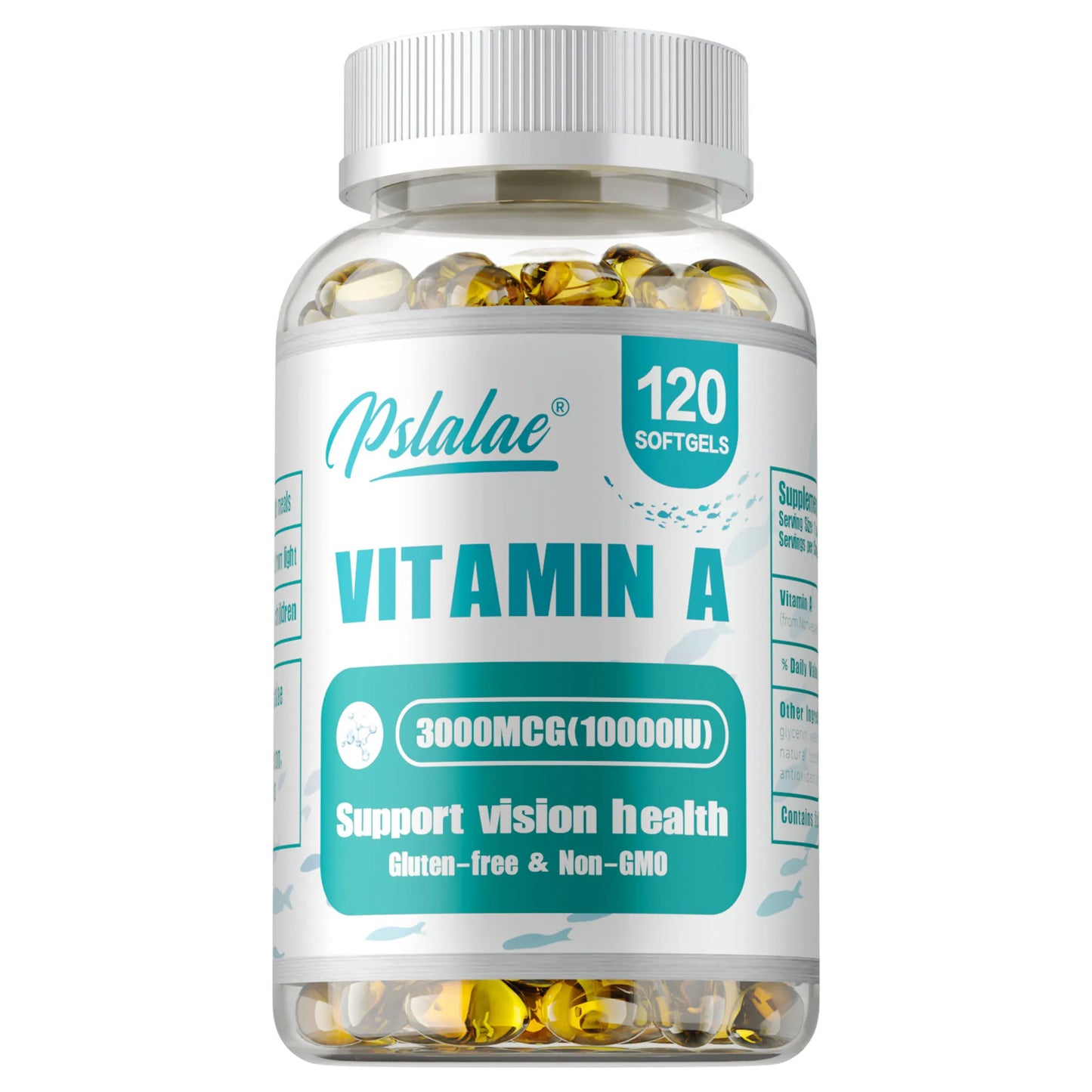 Vitamin A - Brightens Skin, Antioxidant Activity Supplement,Supports Vision and Cell Health, Boosts Immunity - 120 Capsules