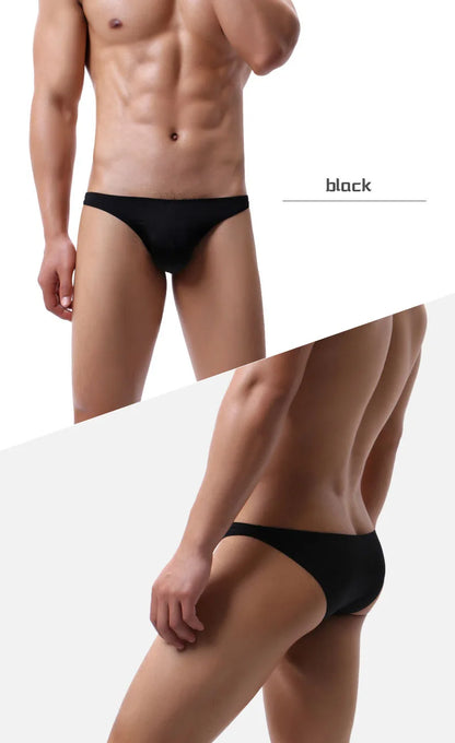 Men Swimwear Solid Swimsuit Briefs Sport Swimming Trunks U Pouch Beachwear Briefs Beach Shorts bathing suit