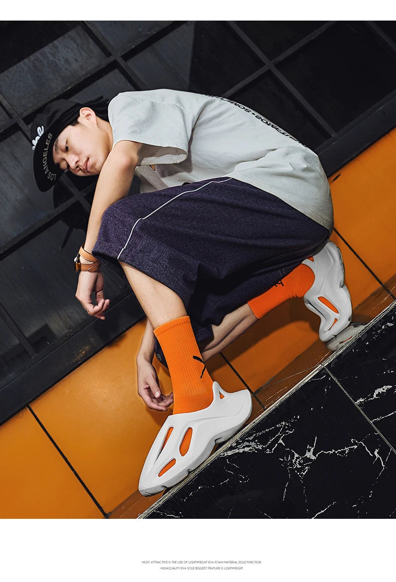 Sandals Mens Slippers Summer EVA Hole Sandals Man Shoes Brand Beach Platform Water Slides Unisex Hollow Sandals Men Casual Shoes