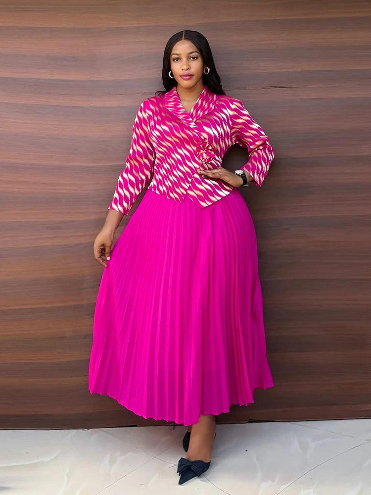 Plus Size Luxury Dresses For Women Elegant And Beautiful Gowns Miyake Pleated Dress Party Evening Prom Formal Female Fashion