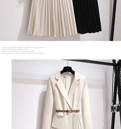 Elegant Slimming Long Sleeve Dress For Women 2024 Autumn New Style French Suit Style Warm Soft System Clothing