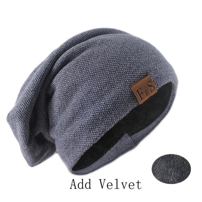 Fashion Bonnet Hat For Men And Women Autumn Knitted Solid Color Skullies Beanies Spring Casual Soft Turban Hats Hip Hop Beanie
