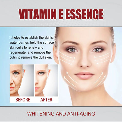 Vitamin E Facial Essence Lightens Fine Lines Brightens Moisturizes and Hydrates The Skin, Facial Skin Care Products 30ML