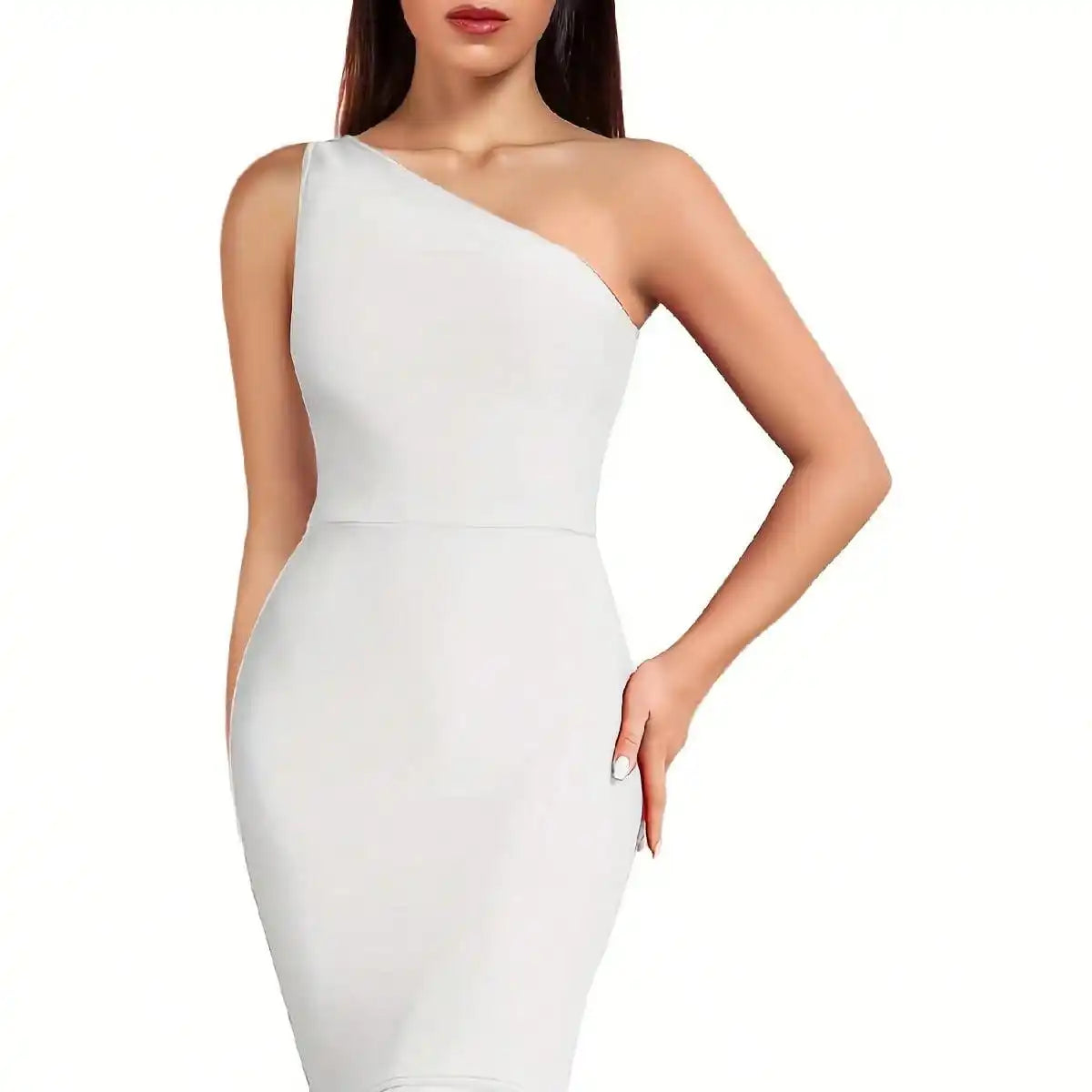 Bandage Dress Black Bodycon Dress Evening Party Elegant Sexy One Shoulder Birthday Club Outfit 2022 Summer New Arrival