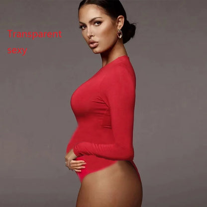 Sexy Deep V-neck Tulle Maternity Dresses Lace Hollow Horn Long-sleeved Feather Trailing Dress Photo Photography Props Vestidos