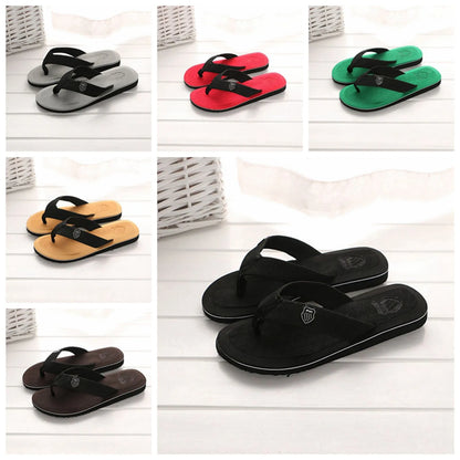 Men'S Flip Flops Simple Men'S Flip Flops Lightweight Casual Slippers Non-Slip Clip Foot Beach Vacation Seaside Play Comfortable