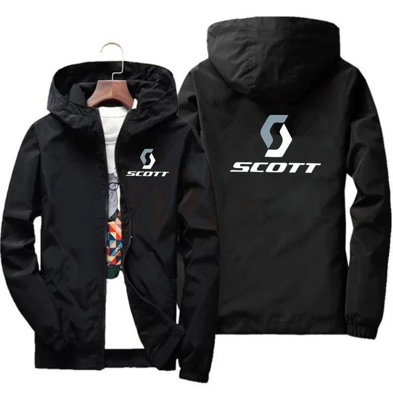 2025 Men's sportswear, SCOTT commuter jacket, warm jacket, zipper sportswear, new autumn and winter sportswearg