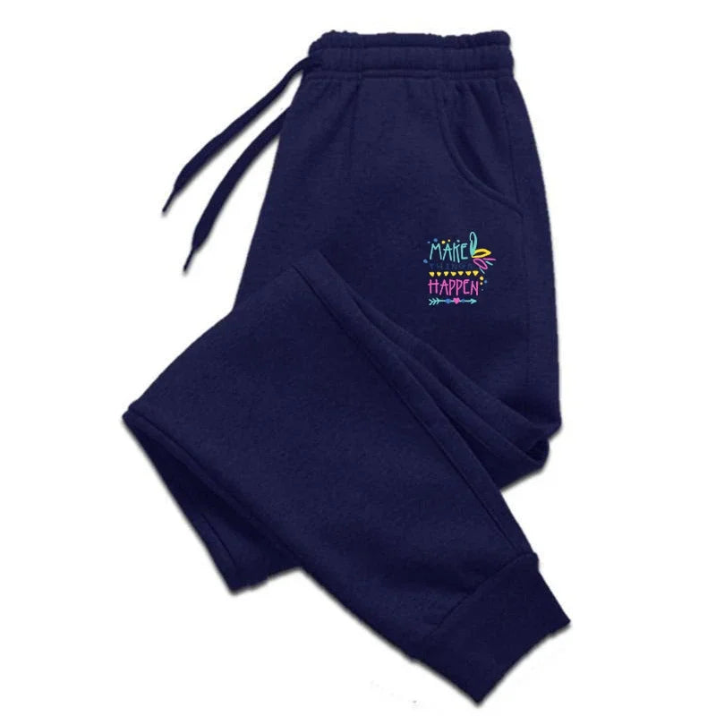 High Quality Fashion Versatile Womens Mens Outdoors Elastic Waist Jogging Casual Sweatpants Sport Trousers