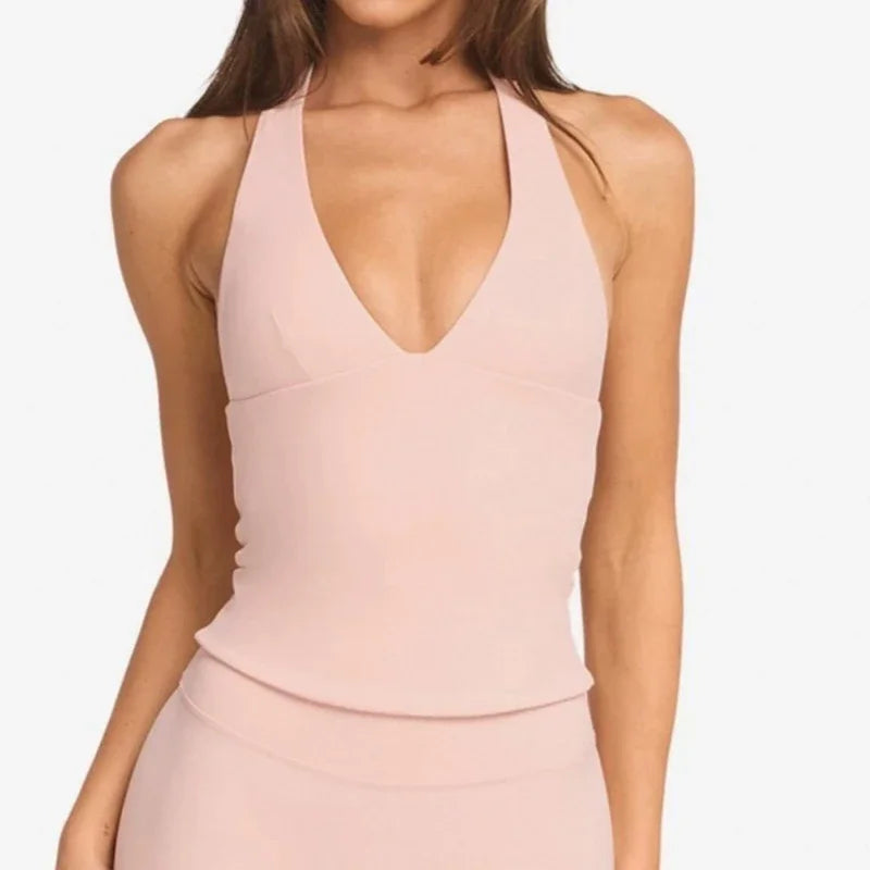 Woman Top Gym  Impact Halter Top Clothes Chest Pad Yoga Tank Tops Push-up Sports Bra Fitness Workout Activewear