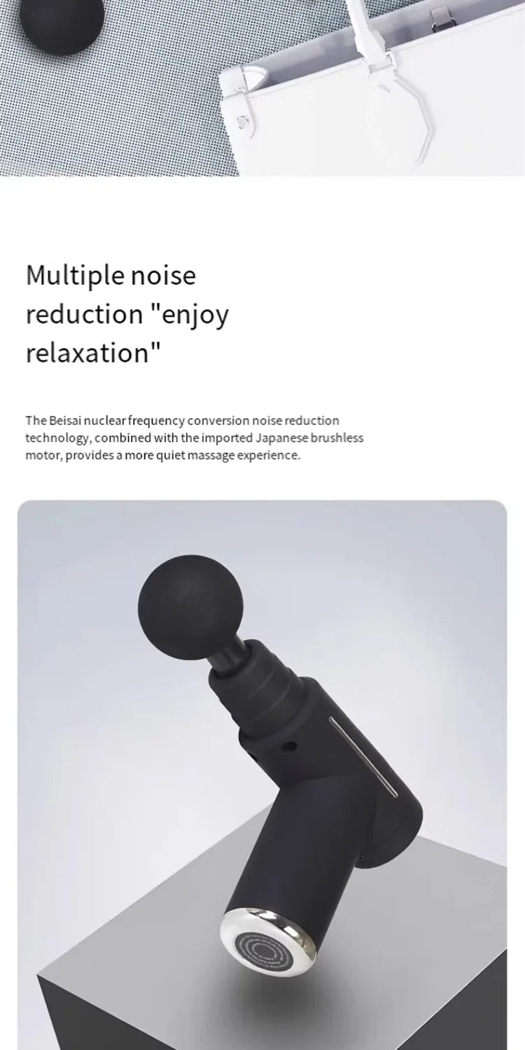 Mini Muscle Massage Gun Body Massager Deep Handheld Percussion Massager For Body Back Neck Leg Cold And Hot Compress Fascia Gun