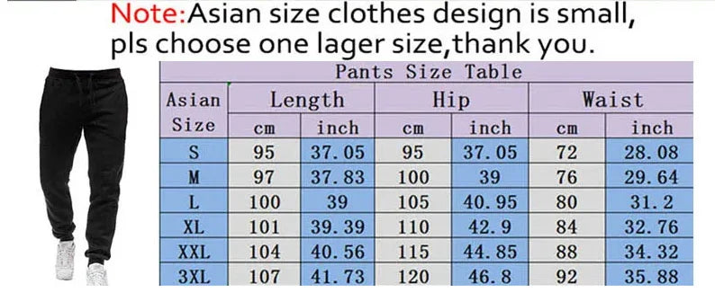 2025 New Men's Casual Trousers, Sports Pants, Jogging Tracksuits, Sweatpants, Spring and Autumn, Winter, Suitable for Men S-3XL
