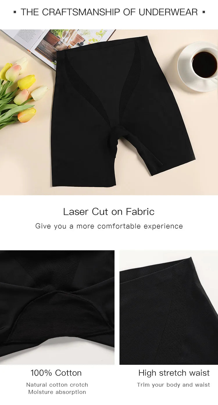 Body Shaper Panty Women Shaper High Waist Tummy Control Panties Mesh Splicing Seamless Body Shaper Womans Boyshorts