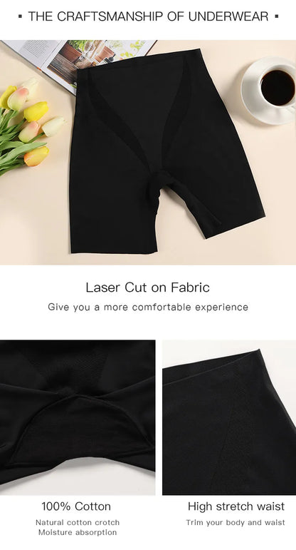 Body Shaper Panty Women Shaper High Waist Tummy Control Panties Mesh Splicing Seamless Body Shaper Womans Boyshorts