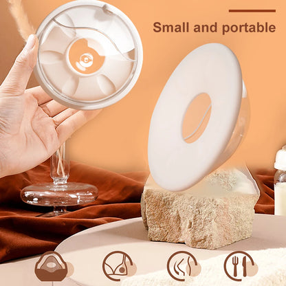 Wearable Milk Saver for Breastfeeding Manual Breastmilk Collector Silicone Breast Shell Milk Catcher for Collecting Breastmilk