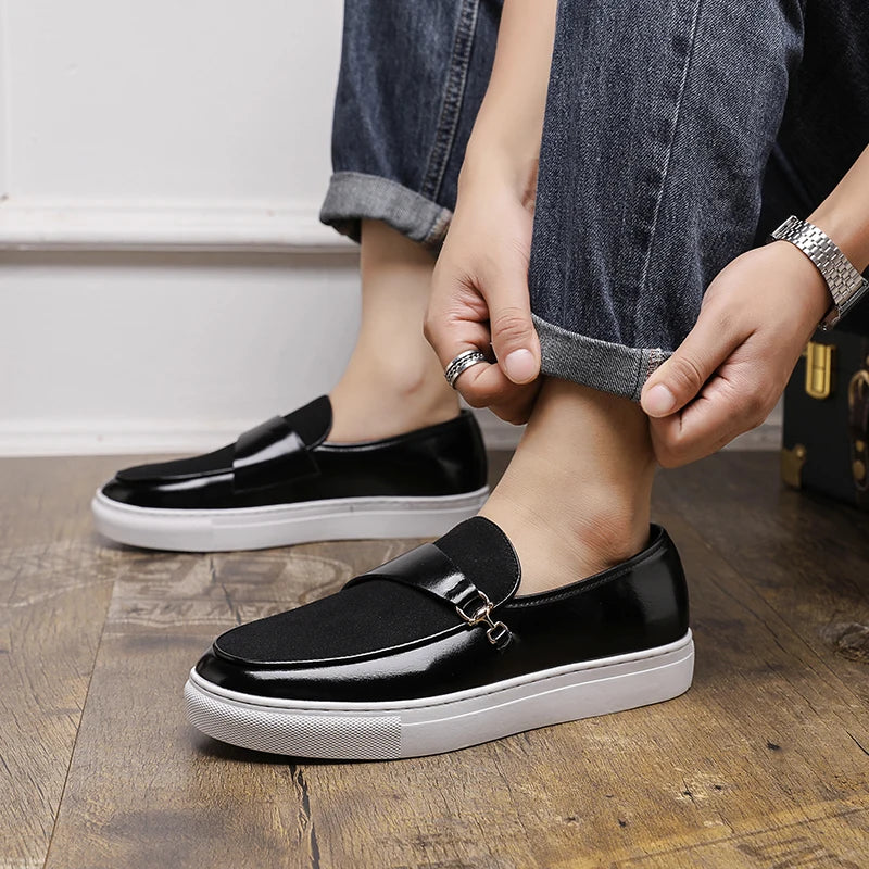 Breathable Leather Casual Shoes Luxury Brand Male Flats Classic Men's Comfortable Loafers Hot Selling Men's Park Walking Shoes