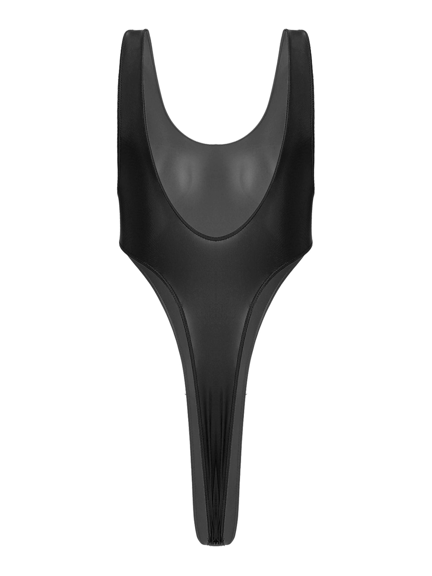 Womens Swimsuit 2022 New Glossy One-piece Swimming Bathing Suit Backless High Cut Bodysuit Sportwear Beachwear Swimwear