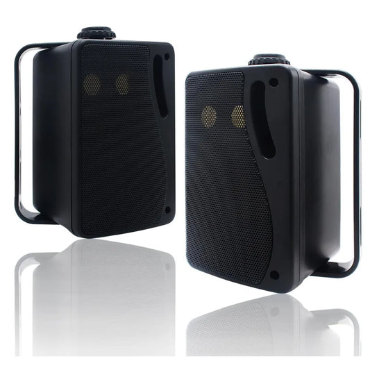 Herdio 3.5'' Passive Outdoor Speakers Wired Waterproof 200W 3 Way Premium Mountable Wall Mount Speakers For Patio Marine Boat