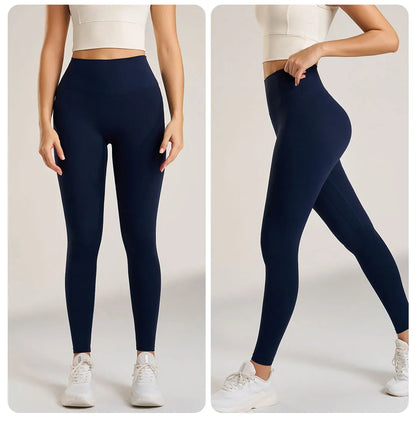 Yoga Leggings Pants Trousers Women's Quick Dry Sports Leggings High Waisted Fitness Pants Stretch Peach Butt Gym Clothing