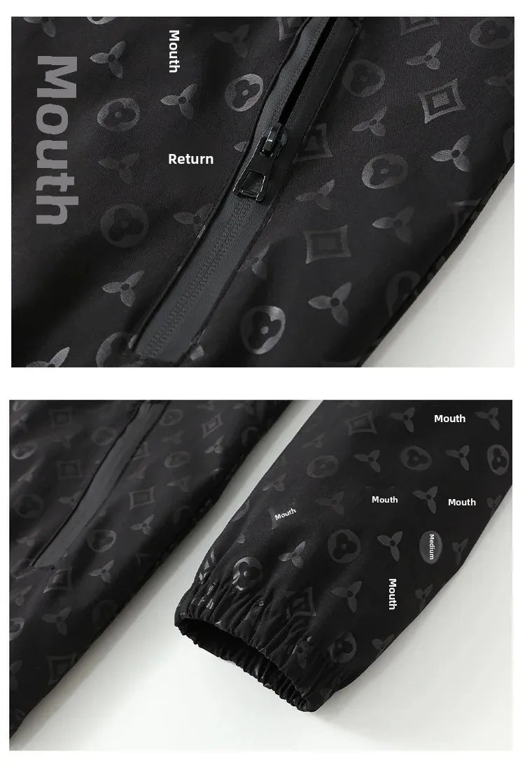 Spring 2025 Men's Thin Hooded Jacket Stylish Sun Protection Outerwear Youthful Male Casual Wear Comfortable Regular Length