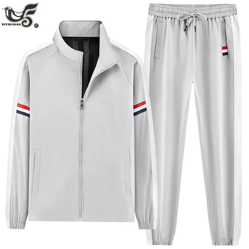 Men's Tracksuits 2 Piece Outfits Sweatsuits for Men Long Sleeve Track suits Athletic Full Zip Active Joggers Sports Running Sets