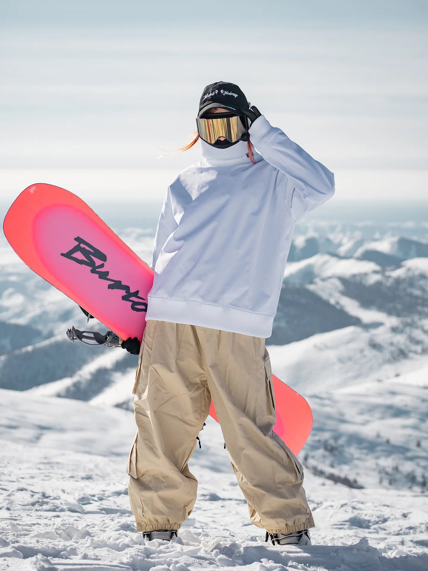 Oversize Winter Ski Pants 3L Snowboard Pant Thicken Thermal Waterproof Breathable Outdoor Sports Warm Women's Men's Ski Trousers