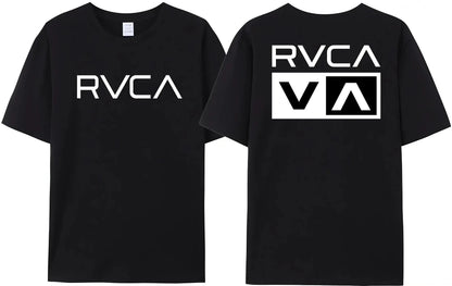 100% Cotton RVCA T Shirt Men Women THE BALANCE OF OPPOSITES Tee Tshirt Oversized Short Sleeve Design Brand T-shirt Top Clothes