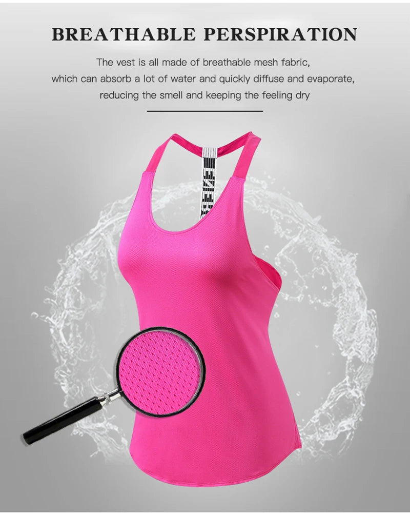 Women's gym tops black sleeveless yoga tops ladies gym shirts gym vests running workout boxing letter tops backless shirts