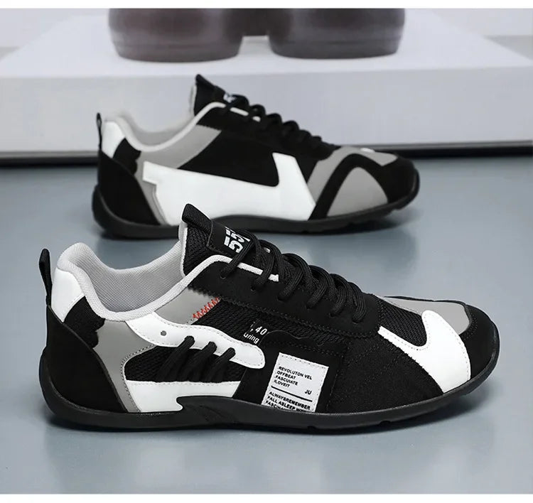 Low-Top Men's Casual Shoes Breathable Retro Sporty Style Summer New Fashion Trendy Bean Board Shoes Comfortable Rubber Sole