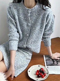 NS Pure Color Lazy Loose BF Hoodie Women's Simple Shape Sweatshirt Long Sleeve Letter Embroidery Top Casual Style Cotton Blend